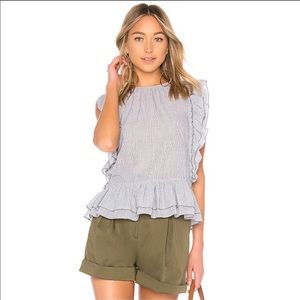 Ulla Johnson Emma sleeveless ruffle top size 6